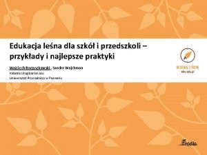 Edukacja lena dla szk i przedszkoli przykady i