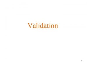 What is equipment validation