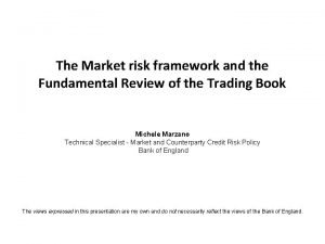 Market risk factors