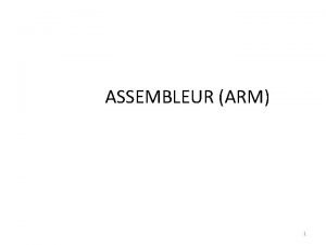 Assembleur arm