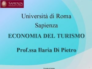 Economia del turismo roma