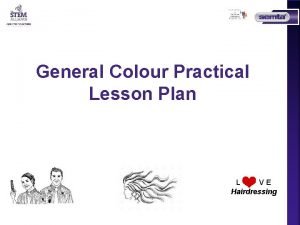Detailed lesson plan in hairdressing