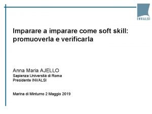 Imparare a imparare come soft skill promuoverla e