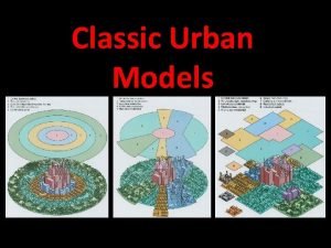 What are the 3 models of urban structure