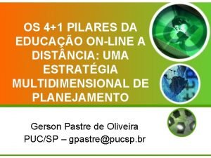 OS 41 PILARES DA EDUCAO ONLINE A DIST