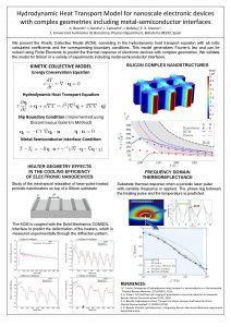 Hydrodynamic Heat Transport Model for nanoscale electronic devices