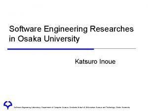 Osaka university computer science