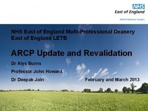 NHS East of England MultiProfessional Deanery East of