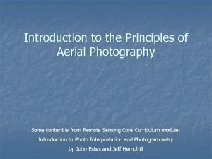Principles of aerial photography pdf