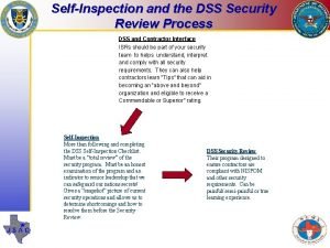Dss inspection Dss inspection