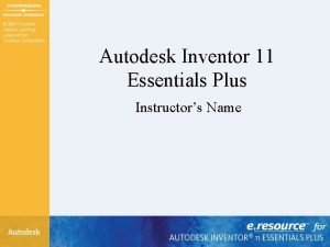 Autodesk inventor 11