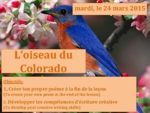 Poésie l'oiseau du colorado pdf Poésie l'oiseau du colorado pdf