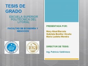 TESIS DE GRADO ESCUELA SUPERIOR POLITCNICA DEL LITORAL