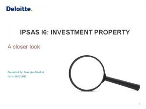 Ipsas investment property