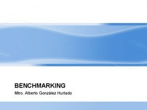 Caracteristicas del benchmarking
