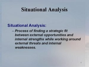 Strategic fit analysis