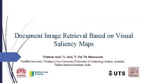 Document Image Retrieval Based on Visual Saliency Maps