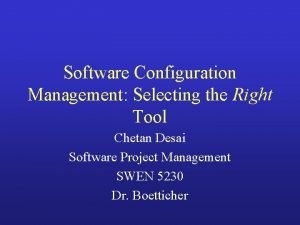 Criteria for selecting the right scm tool is based on