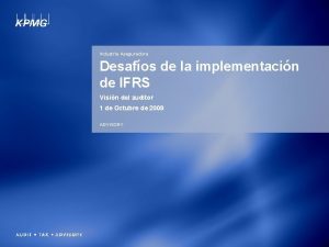 Industria Aseguradora Desafos de la implementacin de IFRS