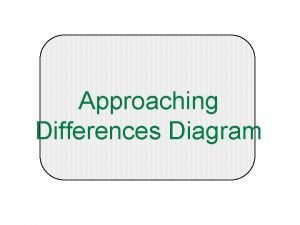 Approaching differences diagram
