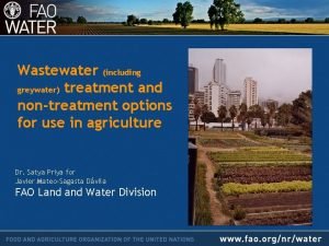 Wastewater including greywater treatment and nontreatment options for