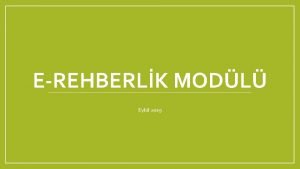 EREHBERLK MODL Eyll 2019 EREHBERLK MODL NEDR Sistematik