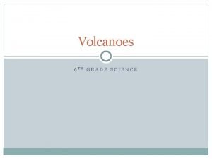 Name volcanoes