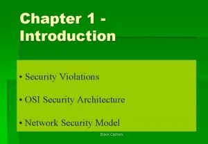 X.800 security architecture