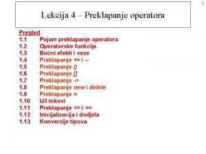 Preklapanje operatora