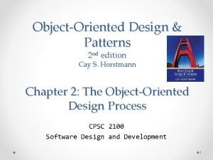 ObjectOriented Design Patterns 2 nd edition Cay S