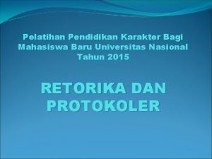 Retorika politik adalah