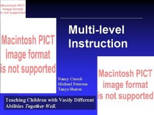 Multi level teaching examples