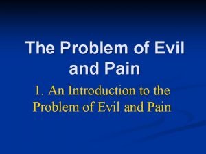 Problem of evil