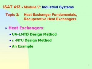 Ntu heat transfer