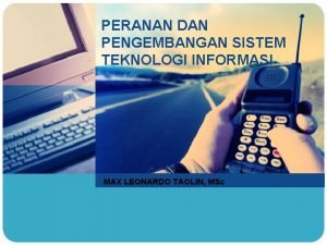 Peran manajer sti Peran manajer sti