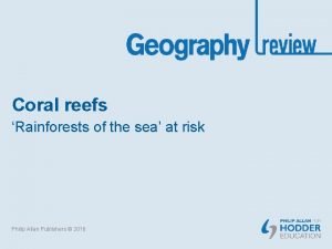 Disappearing corals module c