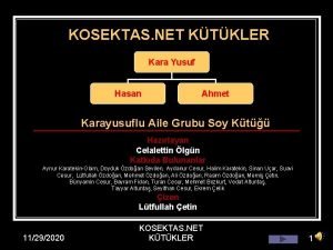 KOSEKTAS NET KTKLER Kara Yusuf Hasan Ahmet Karayusuflu