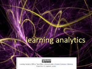 learning analytics what are learning analytics related fields