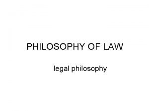 Positive law vs natural law