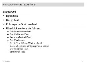 Nonparametrische tests