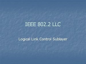 Llc logical link control