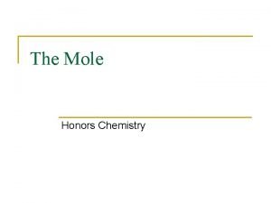 Atoms to moles