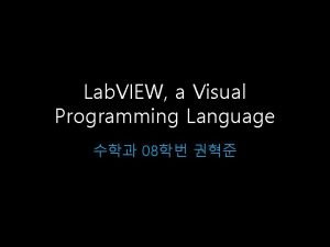 Visual basic programming language
