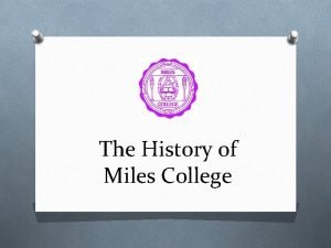 Facts about miles college