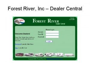 Forest river dealer central