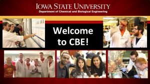 Welcome to CBE At a Glance Students 807