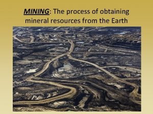 Subsurface mining