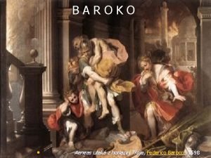 BAROKO Aeneas utek z horiacej Trje Federico Barocci