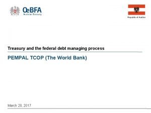 Republic of Austria Treasury and the federal debt