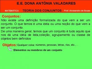 Dona antonia valadares